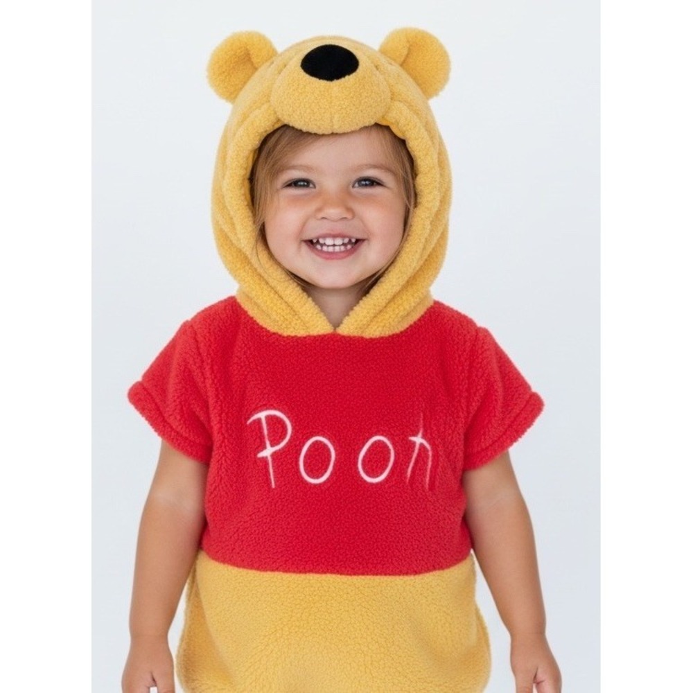 Disney Winnie the Pooh hooded pullover plush jacket deluxe costume Age 3T 4T